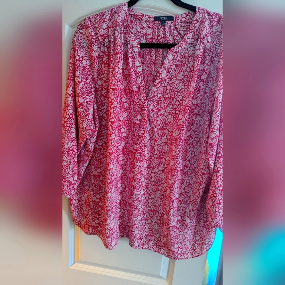 NYDJ Women's Blouse Size XL